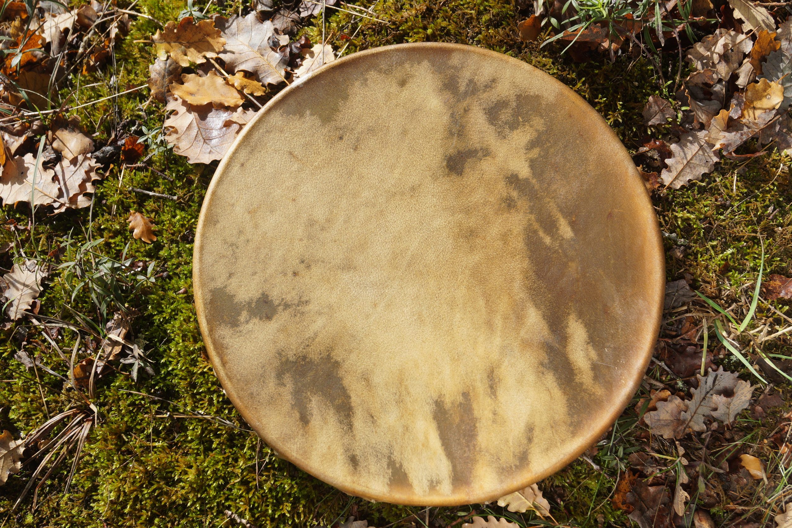 Tambour chamanique 35 cm en Bison, Cerf ou Cheval - Mandalia Music