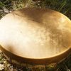 Tambour chamanique  réglable 40 cm en Bison et Érable (n°162)